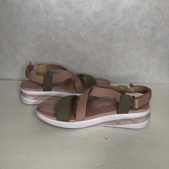 J Sport pink and white strappy sandals - Picture 5 of 7